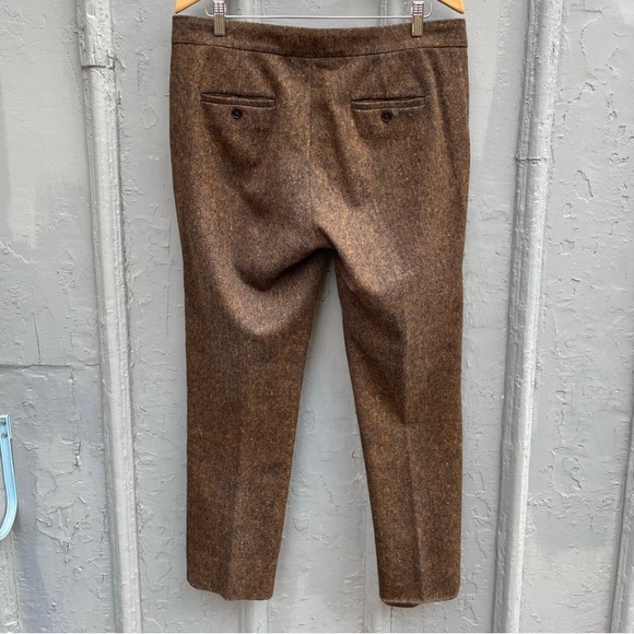 MaxMara Wool Silk Brown Tweed pants, size 44 - Picture 5 of 8